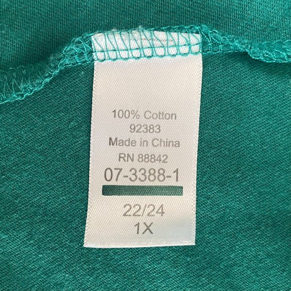 SALE: ELLOS Dark Green Tank Top  22/24 - Picture 5 of 6